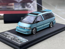 Load image into Gallery viewer, Mortal 1:64 Ice Blue Previa Mini Van MPV Sports Model Diecast Metal Car New Collection