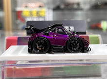 Load image into Gallery viewer, YM 1:64 Purple Zonda 760LH Q Cute Mini Sports Model Diecast Resin Car New Collection