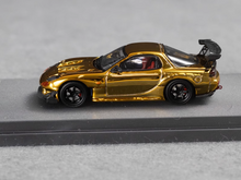 Load image into Gallery viewer, TM 1:64 Plating Gold JDM RX-7 FD3S RE Sports Model Diecast Metal Car New Collection