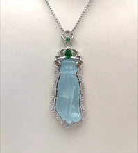 Load image into Gallery viewer, Nature Jade Budha Hand Pendant Necklace Gift Jewelry charm Blessing Lucky New a