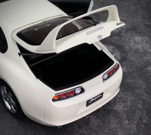Load image into Gallery viewer, LCD 1:18 White JDM Supra A80 Coupe Racing Sports Model Diecast Metal Car New