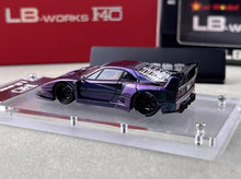 Load image into Gallery viewer, Star 1:64 Purple F40 LBWK Acrylic Base Racing Sports Model Diecast Metal Car