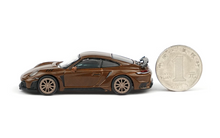 Load image into Gallery viewer, Poprace 1:64 Brown Carbon 992 Stinger GTR Sports Model Diecast Metal Car New Collection