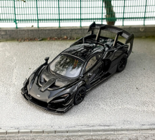 Load image into Gallery viewer, CM 1:64 Black Senna GTR Racing Sports Model Diecast Metal Car New Collection
