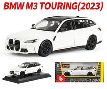 Load image into Gallery viewer, Bburago 1:24 White 2023 M3 Touring Sports Open Model Diecast Metal Car New Collection