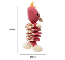 Load image into Gallery viewer, Dog Squeaky Toys Animal Shape Chew Puppy Fluffy Toy Teeth Grinding Safe Pet Cat