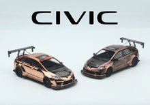 Load image into Gallery viewer, TM 1:64 JDM Carbon Civic Type R FD2 Racing Sports Model Diecast Metal Car New Collection