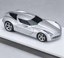 Load image into Gallery viewer, 1:64 HEC MK Silver C7 Stingray Concept Sports Model Diecast Resin Car New Collection