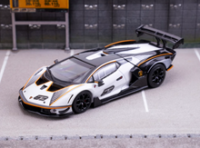 Load image into Gallery viewer, HH 1:64 White Essenza SCV12 Racing Sports Model Diecast Metal Car New Collection