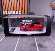 Load image into Gallery viewer, TPC 1:64 Red 488 Pista Convertible Racing Sports Model Diecast Metal Car New Collection