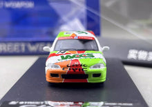 Load image into Gallery viewer, SW 1:64 JACCS Civic EG6 #14 Hatchback Sports Model Diecast Metal Car New Collection