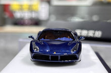 Load image into Gallery viewer, 1:64 CL Blue 488 GTB Hard Top Sports Model Diecast Resin Car New Collection
