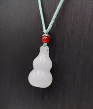 Load image into Gallery viewer, Nature Jade White Gourd Pendant Necklace Gift Jewelry charm Blessing Lucky New