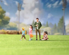 Load image into Gallery viewer, 1:64 Painted Figure Model Miniature Resin Diorama Sand Kid Girl Boy Toy Man Set