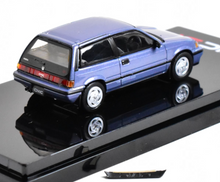 Load image into Gallery viewer, HobbyJapan 1:64 1984 Blue CIVIC Si E-AT Later Model Diecast Metal Car New Collection