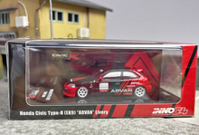 Load image into Gallery viewer, INNO 1:64 JDM Civic Type R EK9 Advan Racing Sports Model Diecast Metal Car