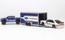 Load image into Gallery viewer, Maisto 1:64 2021 F150 Raptor Trailer 1993 SVT Cobra Haulers Model Metal Car