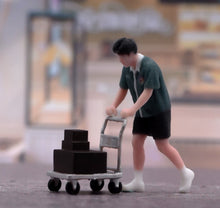 Load image into Gallery viewer, 1:64 Painted Figure Model Miniature Resin Sand Diorama Supermarket Staffs Set