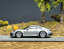 Load image into Gallery viewer, AR 1:64 Silver 911 Carrera 992.1 GT Sports Model Diecast Metal Car New Collection