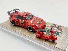 Load image into Gallery viewer, ZJWJ 1:64 Red Christmas RWB 993 Bicycle Bike Sport Model Diecast Metal Car New Collection