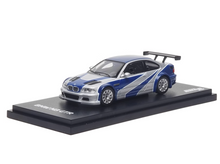 Load image into Gallery viewer, AR 1:64 Silver Blue NFS M3 GTR E46 Coupe Sports Model Diecast Metal Car BN