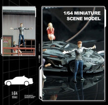 Load image into Gallery viewer, 1:64 Painted Figure Mini Model Toy Miniature Car Scenes Resin Male Singer Artist