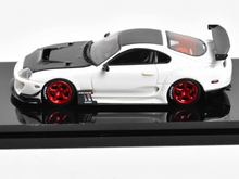 Load image into Gallery viewer, YM 1:64 JDM White Supra A80 JAZ80 Racing Sports Model Diecast Resin Car New Collection