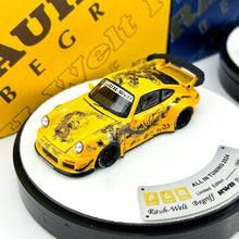 Load image into Gallery viewer, PGM 1:64 Yellow Dragon RWB 930 Classic Sports Model Diecast Metal Car New Collection
