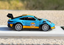 Load image into Gallery viewer, SOLO 1:64 Blue 2021 911 GT3 RS 992 Gulf Sports Model Diecast Resin Car New
