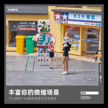 Load image into Gallery viewer, 1:64 Painted Figure Mini Model Miniature Resin Diorama Reporter Video Journalist