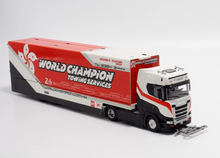 Load image into Gallery viewer, 1:64 Scania S730 World Enclosed Double Deck Truck Model Diecast Metal Car New Collection