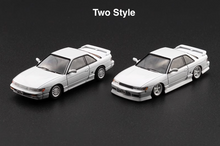 Load image into Gallery viewer, BM 1:64 JDM White S13 Silvia Racing Sports Model Diecast Metal Alloy Car New