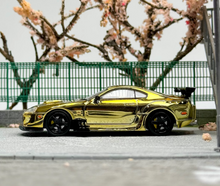 Load image into Gallery viewer, 1:64 LMLF Gold JDM Supra A80Z Pandem Sports Model Diecast Metal Car New Collection
