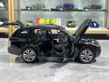 Load image into Gallery viewer, LCD 1:18 Black Range Rover SVA Luxury SUV Sports Model Diecast Metal Car New
