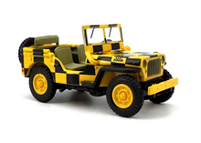 Load image into Gallery viewer, 1:76 Yellow Willys MB RAAF Reconnaissance Vehicle Model Diecast Metal Car New Collection