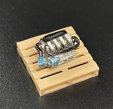 Load image into Gallery viewer, 1:64 JDM Car VTEC Turbo Engine Garage Mechanic Display Model Resin Scene New