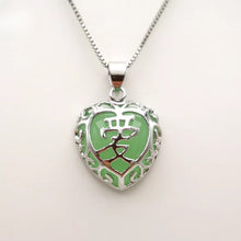 Load image into Gallery viewer, Nature Jade Love Pendant Necklace Gift Jewelry charm Blessing Adore Jewelry k
