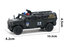 Load image into Gallery viewer, XCARTOYS 1:64 Military Warriors Police CSK181 Armored Model Diecast Metal Car