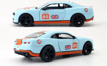 Load image into Gallery viewer, CCA 1:43 2013 Camaro SS Gulf Muscle Racing Sports Model Toy Diecast Metal Car