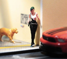 Load image into Gallery viewer, 1:64 Painted Unpainted Figure Model Miniature Resin Diorama Sand Cool Punk Girl