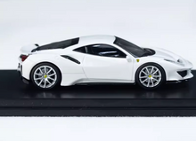 Load image into Gallery viewer, Ichilan 1:64 White Novitec 488 Pista Racing Sports Model Diecast Metal Car New Collection