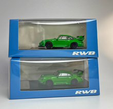 Load image into Gallery viewer, 1:64 Green RWB 993 964 Racing Sports Classic Model Diecast Metal Car BN