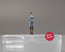 Load image into Gallery viewer, 1:64 Painted Figure Mini Model Miniature Resin Diorama Toy Flight Attendant Lady New Collection