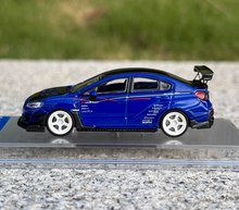 Load image into Gallery viewer, CM 1:64 Blue Carbon JDM STI WRX Varis Sports Model Toy Diecast Metal Car BN