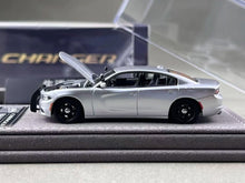 Load image into Gallery viewer, Elite 1:64 Silver Police Charger SRT Sedan Sports Model Diecast Metal Car New Collection