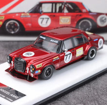 Load image into Gallery viewer, Glory 1:64 HEC Red 300SEL AMG #77 Sedan Sports Model Diecast Metal Car New Collection
