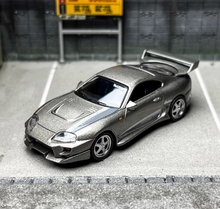 Load image into Gallery viewer, MINIGT 1:64 Gray Supra A80 Veilside Combat Sports Model Diecast Metal Car BN