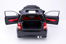 Load image into Gallery viewer, MH 1:18 Black JDM Civic Type R EK9 Hatchback Engine Model Diecast Metal Car