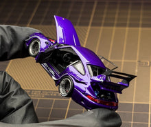 Load image into Gallery viewer, PGM 1:64 Purple RWB 993 Sports Open Model Diecast Metal Car New Collection