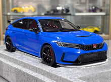 Load image into Gallery viewer, MH 1:18 Blue Civic Type R FL5 Turbo Vtec Engine Model Diecast Metal Car New Collection